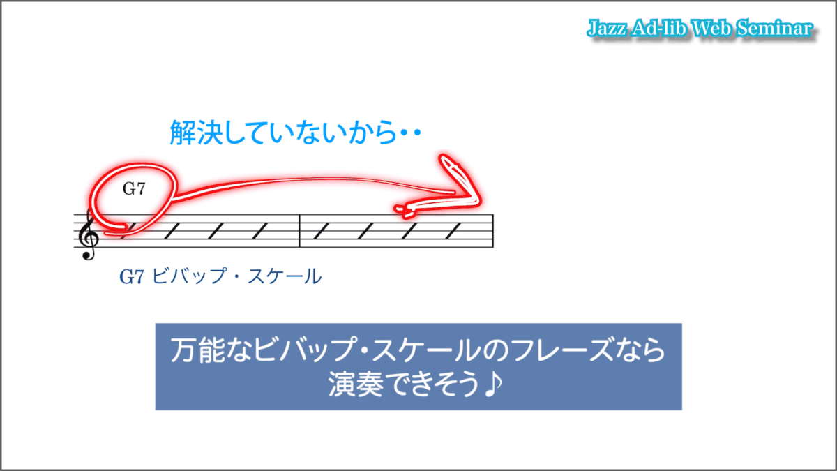ビバップ・スケールの演奏法 3