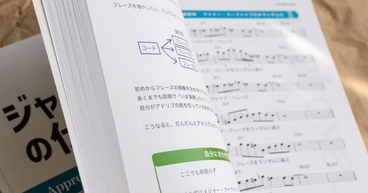 ジャズアドリブの仕方　教則本　渋谷菜々子