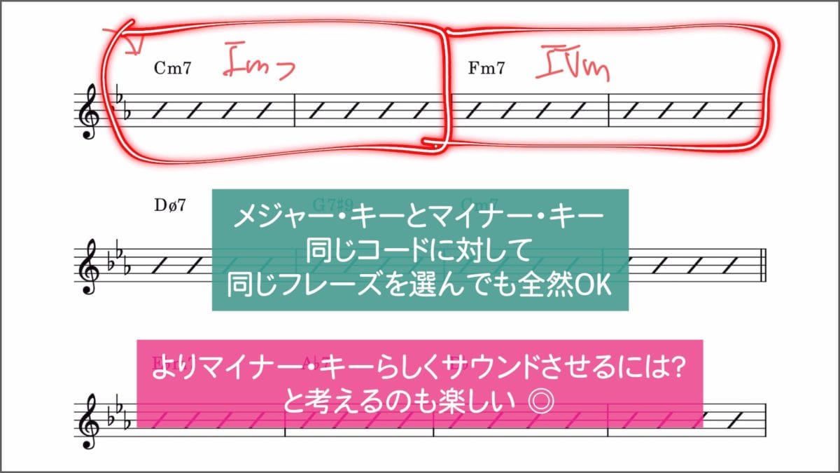 曲のキーを調べる実践練習　C-071 4