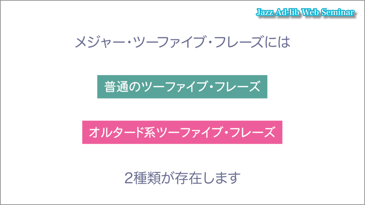 オルタード系ツーファイブ・フレーズとは 1