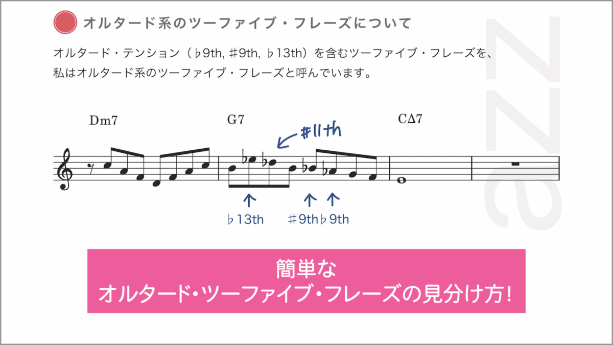 オルタード系ツーファイブ・フレーズとは 2