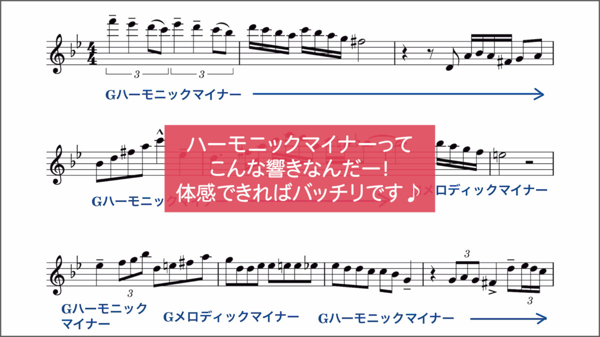 カデンツァでハーモニックマイナー・スケールの響きを体感 2