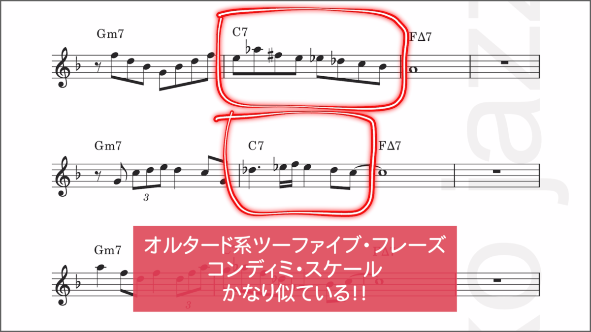 オルタードとコンディミの共通点 3