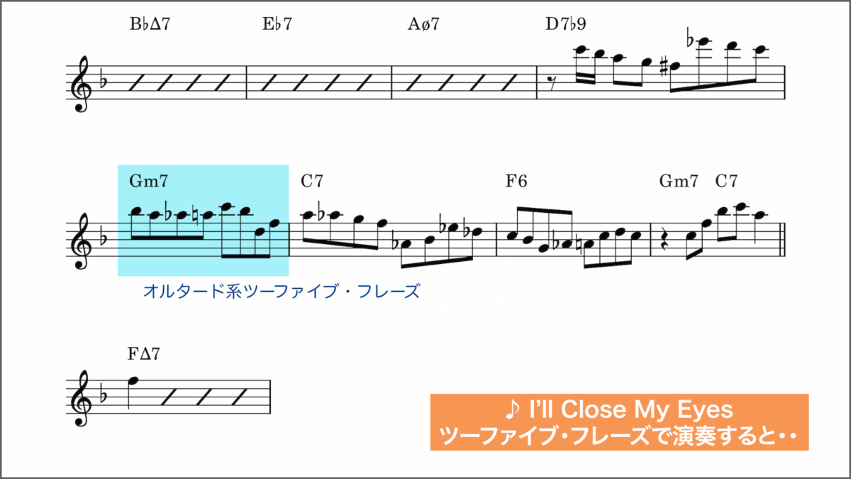 ツーファイブ進行でバリエーション豊かなアドリブ法 3